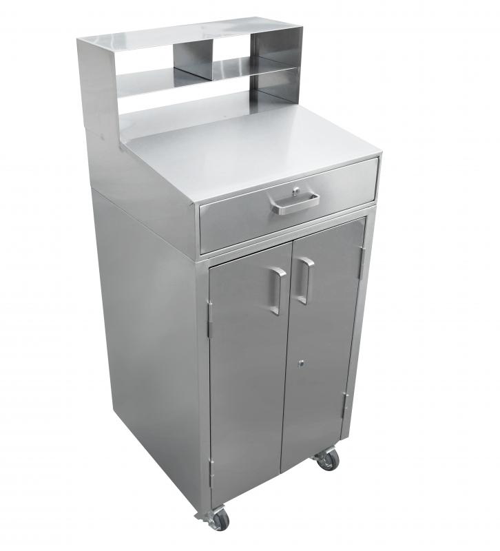 24-inch Stainless Steel Mobile Receiving Desk